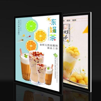 China Ultra-thin magnetic light box rectangle business household 10w 18mm vertically horizontal led display china billboard light box for sale