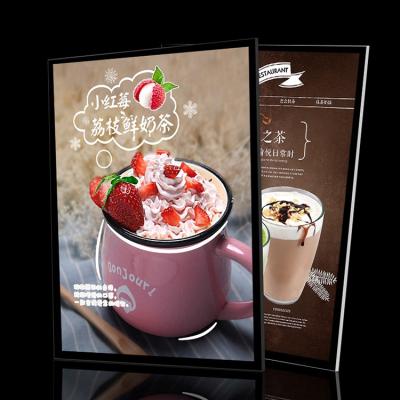 China Guangdong advertising movie poster aluminum frame light box ultra-thin magnetic signboard coofee aluminum light box for sale