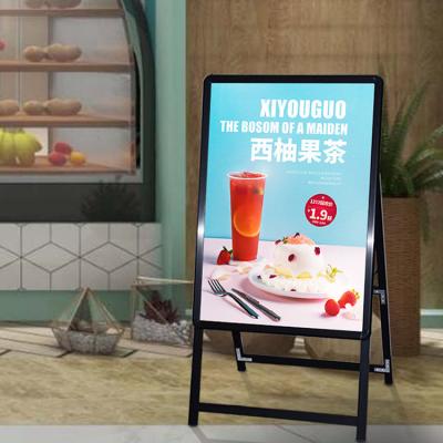 China Cafes Customized Universal Metal Display Rack Hot Selling Luxury Advertising Universal Beautiful A-Frame for sale