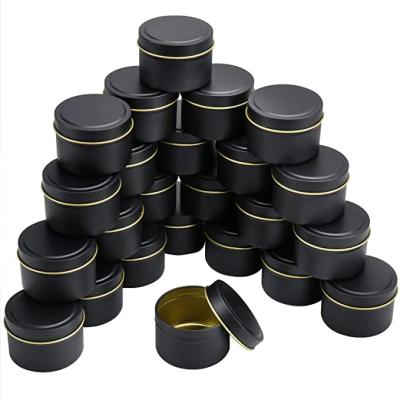 China Best Cosmetic Price 1oz 2oz 4oz 8oz 2 Pieces Aluminum Can Tin 4oz Round Aluminum Tin Can for sale