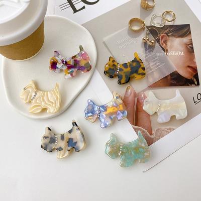 China Hair Accessories New Product Ideas 2022 Wholesale Korean Hair Accessories Tiaras Model Bio Acetate Dog Hair Clips for sale