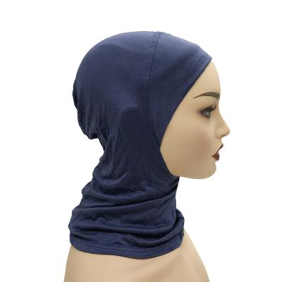 China 35*24cm New Muslim Scarf Bib Muslim Solid Color Arab Mercerized Elastic Cotton Scarf High Elastic Scarf for sale