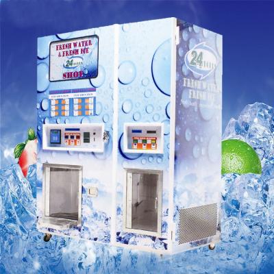 China Factory Square Kooler Ice Vending Machine Coin Operated Low Price for sale