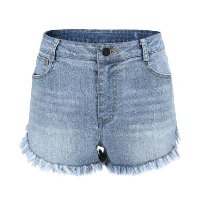 China Comfortable Custom Jeans Shorts Custom Women Jeans Manufacturer for sale