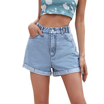 China Comfortable Custom Jeans Shorts Custom Women Jeans Manufacturer for sale