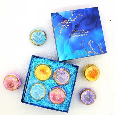 China Wholesale Colored Kids Colorful Bath Salts Wholesale Colorful CBD Private Label Bath Bombs Gift Hemp Organic Fizzy Bath Bomb for sale