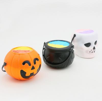 China Halloween Eco-friendly Hot Selling Products Clean Brand Cheap Custom Packing Colorful Natural Vegan Kids Carbonated Crystal Bath Bomb for sale