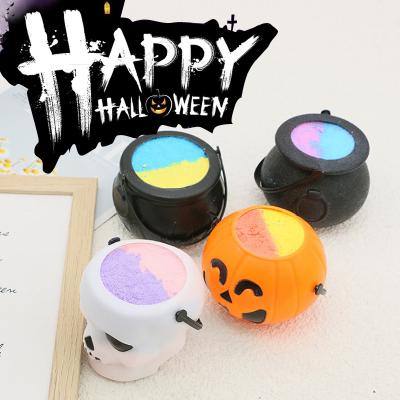 China Halloween Eco-friendly Hot Selling Products Clean Brand Cheap Custom Packing Colorful Natural Vegan Kids Carbonated Crystal Bath Bomb for sale