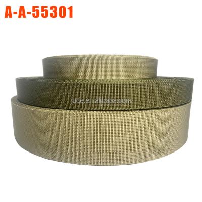 China Sustainable Desert Sand Nylon Webbing Straps Coyote Brown Customized Mil-Spec Solid Color. MOLLE design for sale