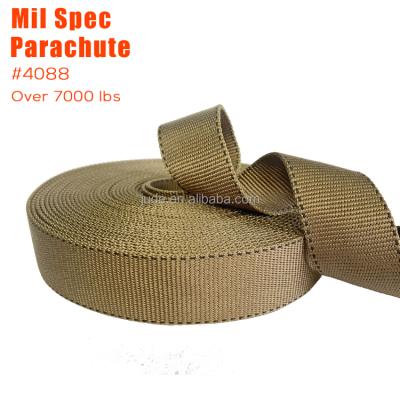 China High Tenacity Military Grade Specification Tape for PIA MIL Standard Skydive Equipment Webbing Nylon 66 for Parachute Harness for sale