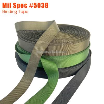 China JUDE Webbing Nylon Web Band Viable Parachute Bias Braid Mil-W-5038 Mil-PRF-5038 Mil Spec Tape High Tensile Ply for sale