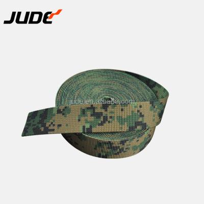 China Durable Eco-Friendly Custom Waterproof Printed Military Camouflage Webbing Belts For Sling Nylon Polyester 100mm for sale