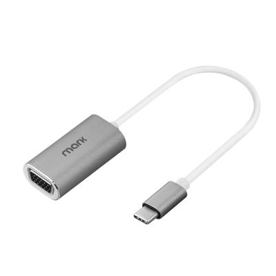 China LAPTOP Electronic Accessories Aluminum Housing USB C to VGA Adapter Converter 1080p VGA USBC Media Hub for sale