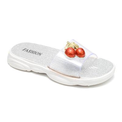 China Fashion Trend Small cherry slippers 2023 summer new children's beach slippers girls soft bottom indoor and outdoor children's slippers for sale