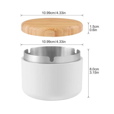 China For Cigarette Indoor Outdoor Home Office Use Cute Luxury Stainless Steel Ashtray With Lid Easy To Clean Dishwasher Safe For Indoor And Outdoor for sale