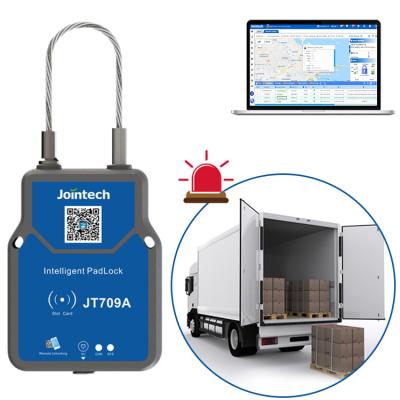 China Jointech Jt709A Tracking Device Padlock Lock Gps Lock For Container Monitor Cargo Gps Padlock Asset Tracking Device for sale