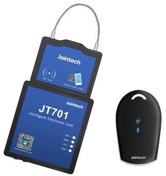 China JT701T Cold Chain GPS Track Padlock Lora 15600mAh Gps Electronic Lock for sale