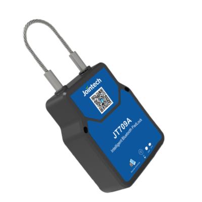 China Authorized GPS Smart Padlock SMS RFID 4500mAh Gps Tracking Lock for sale