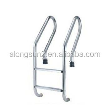 China 304 stainless steel pool ladder 1mm thickness 304 stainless steel 2 steps for sale