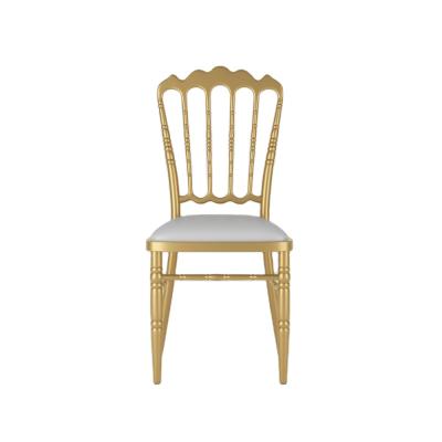 China Wholesale modern COMNENIR wedding gold chair for events gold chivari banquet chairs stackable wedding for sale