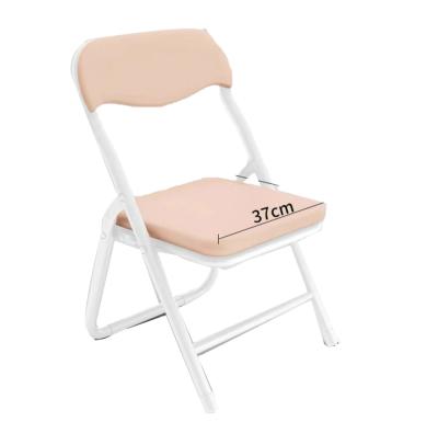 China COMNENIR metal foldable pink chair lounge space saving girl'chair outdoor folding chairs for events for sale