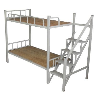 China Modern metal double bunk dormitory student dormitory school metal loft COMNENIR steel wooden bed for adults for sale