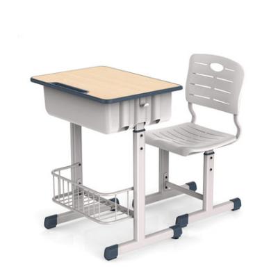 China COMNENIR Adjustable School Classroom Kid Student Adjustable Kids Study Table and Chair Set with Drawer for sale