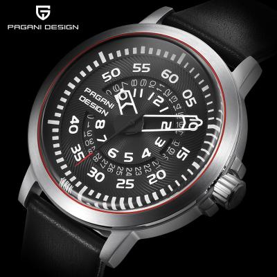 China Water Resistant PAGANI DESIGN 2766 Sport Wristwatches Top Brand Luxury Casual Leather Multifunction Waterproof Men Watches for sale