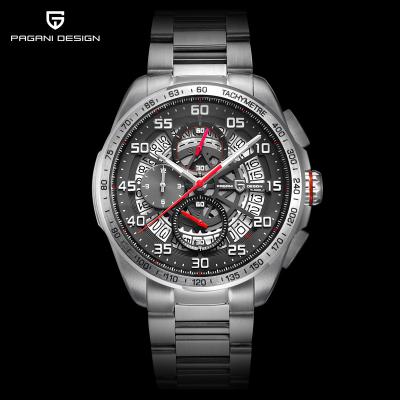 China Water Resistant Relogio Masculino PAGANI DESIGN 2764 Luxury Army Style men watches Leather Waterproof Chronograph Watches for sale