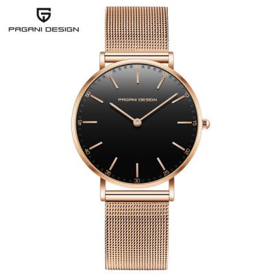 China Water Resistant Luxury Brand Waterproof Stainless Steel Business Watch for Women PAGANI DESIGN 1802 Ultra Thin Women Quartz Watch for sale