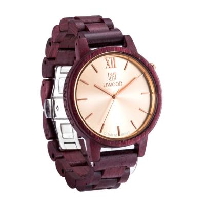 China Heart Rate Monitor Wood Watch 1002 Luxury Brand Quartz Wood Watch Fashion Uwood Watch for sale