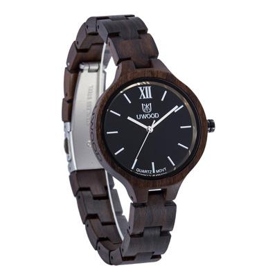 China Heart Rate Monitor Wood Watch Uwood 1003  Fashion Quartz Custom Wood Watch for sale