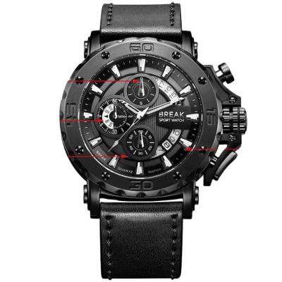 China Water Resistant BREAK 5690 Chronograph Casual Watch Man Luxury Quartz Military Sport Watches for sale