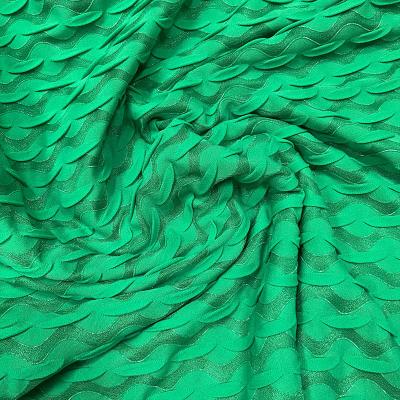 China Ring Knitting Mechanism Fabric China Bright Silk Ring Knitting Mechanism Woven Textile Fabric Stain Fashion Filigree Stretch Mechanism Jacquard Collar for sale