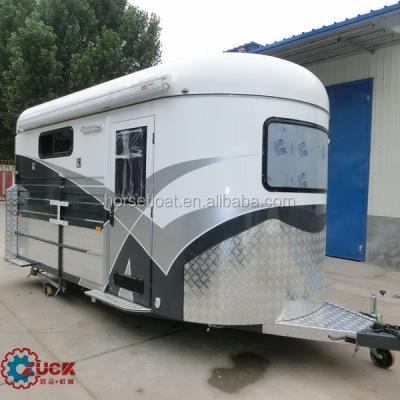 China Other Trailers 2 horse trailer with bunk beds, camper horse trailer for sale