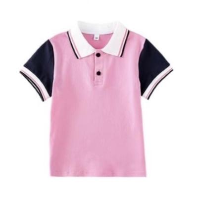 China School High Quality Autumn Summer Cotton School Uniform Jogger Pant Kindergarten Primary Short Sleeve Polo Dress Shirts School Umiforms for sale