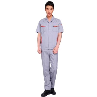 China Anti-Static Customized workshop auto repair site engineering workers' short-sleeved men's and women's universal work suit for summer for sale