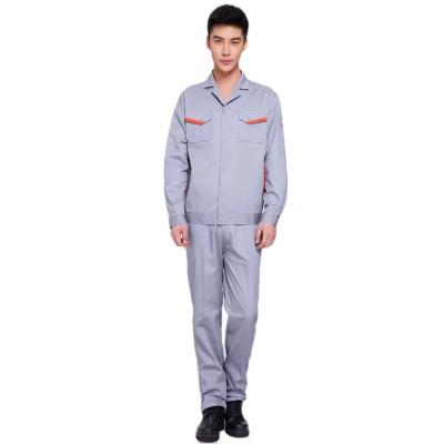 China Anti-Static Work Clothing Jacket And Pants Sustainable Breathable Workwear Sets Long Sleeve Workers Labor Uniforms Overalls for sale