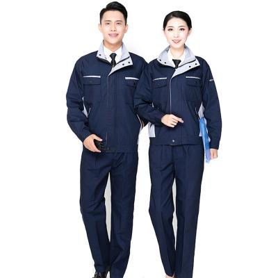 China Anti-Static Comfortable and breathable wear-resistant full process polyester cotton work clothes custom uniform work clothes women's men's b for sale