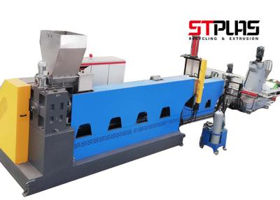 China Double Stage Lathing Pellet Production Line For Crushing Bottle Scrap Material for sale