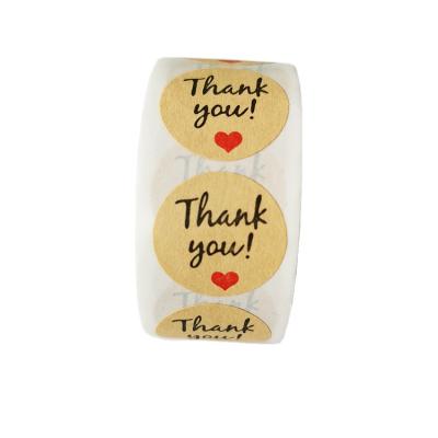 China Waterproof Custom Waterpoof Package Labels Roll Thank You Sticker Custom Clear Hot Stamping Gold Foil Label Printing Customized Size for sale