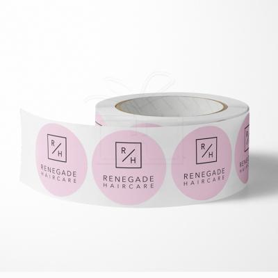 China Custom Hot-selling Waterproof Logo Self Adhesive Roll Label Stickers For Packaging for sale