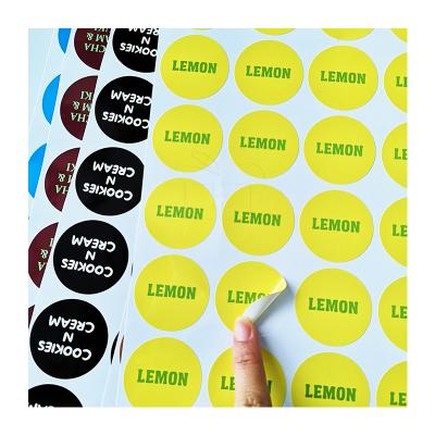 China Low MOQ Waterproof Waterproof Custom Logo Foil Sticker Roll Stickers Self Adhesive Label Stickers for sale