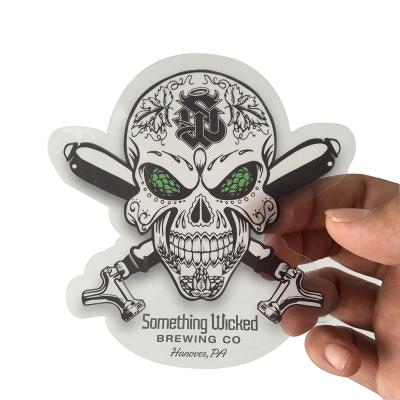 China Reusable China Low MOQ Custom Design Printed Transparent Window Sticker Die Cut Clear Stickers for sale