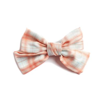 China Large Fabric Bowknot Plaid Bow Hair Clips Big Hairpin Hair Clips Girls Korean Cute Women Accessories Hair Clips New Arrival Decoration Jewelry for sale