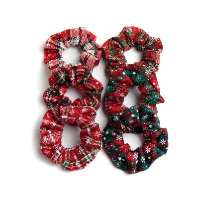 China Lovely Soft Scrunching Women Hair Clips Girls Christmas Popular Hair Accessories Circle Hair Ornaments Cute Beauty Scrunchies Accessory for sale