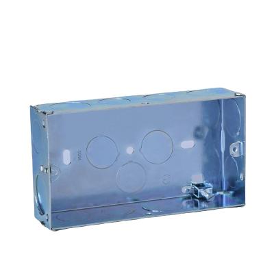 China Water Proof Junction Boxes Electrical British Standard Metal Junction Box for sale