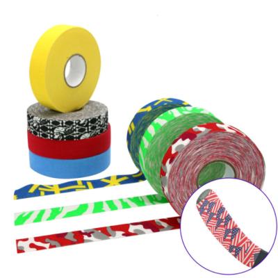 China Hockey Stick Grip Tape 1Pc 2.5mm x 25m Universal Sport Safety Colorful Cotton Cloth Increases Ice Field Hockey Badminton Golf Tape for sale