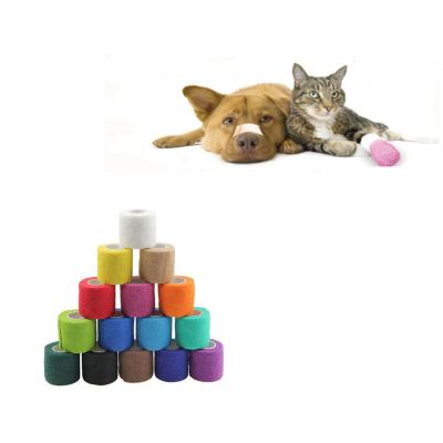 China Vet Cohesive Wrap Cohesive Wrap Bandages Bulk Self Adhesive Bandage Wrap Self Adherent Wrap Nonwoven for Pets and Dogs Ankle Sprains for sale