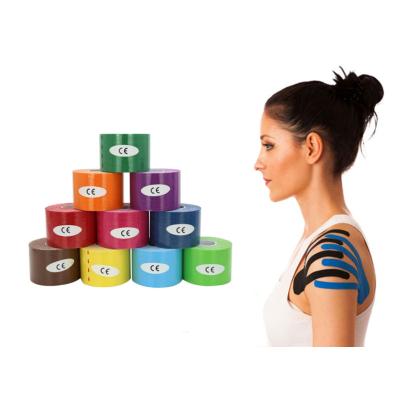 China 96% cotton + 4% spandex factory custom pack multicolor waterproof muscle sports physio tape fast delivery for sale